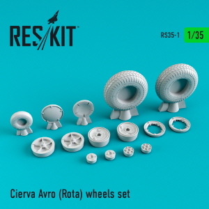RS35-0001 1/35 Cierva Avro (Rota) wheels set (1/35)
