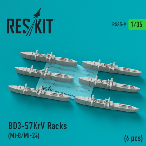 RS35-0009 1/35 BD3-57KrV Racks (6 pcs) (Mi-8/Mi-24) (1/35)