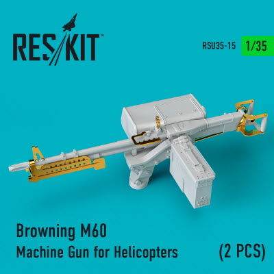 [사전 예약] RSU35-0015 1/35 M60 Machine Guns for Helicopters (2 pcs) (1/35)