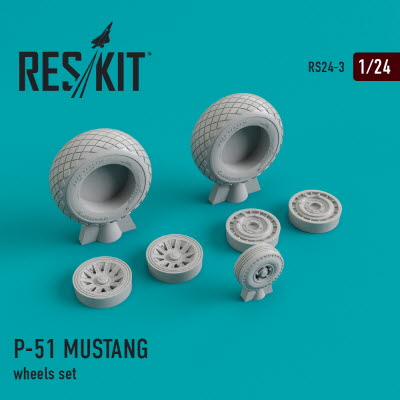 RS24-0003 1/24 P-51 \"Mustang\" wheels set (1/24)