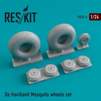 RS24-0004 1/24 DH.98 \"Mosquito\" wheels set (1/24)