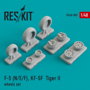 [사전 예약] RS48-0005 1/48 F-5 (N,E,F) KF-5F \"Tiger II\" wheels set (1/48)