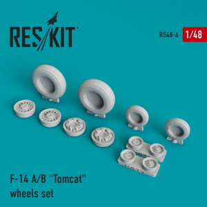 RS48-0006 1/48 F-14 (A,B) \"Tomcat\" (weighted) wheels set (1/48)