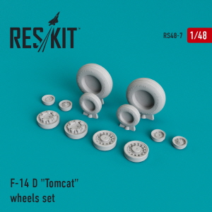 RS48-0007 1/48 F-14D \"Tomcat\" (weighted) wheels set (1/48)