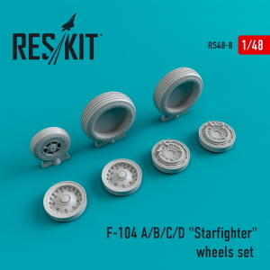 RS48-0008 1/48 F-104 (A,B,C,D) \"Starfighter\" wheels set (1/48)