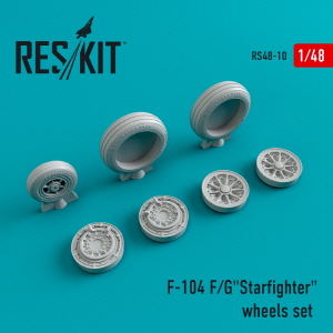RS48-0010 1/48 F-104 (F,G) \"Starfighter\" wheels set (1/48)