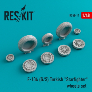 RS48-0011 1/48 F-104 (G,S) Turkish \"Starfighter\" wheels set (1/48)