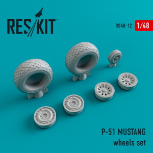RS48-0012 1/48 P-51 \"Mustang\" wheels set (1/48)