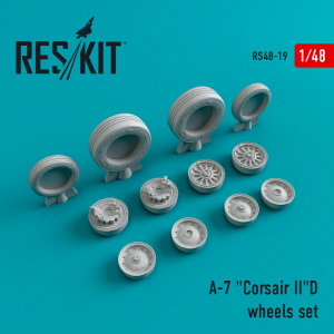 RS48-0019 1/48 A-7D \"Corsair II\" (weighted) wheels set (1/48)