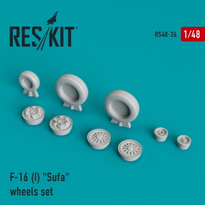 RS48-0026 1/48 F-16I \"Sufa\" (weighted) wheels set (1/48)