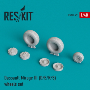 RS48-0029 1/48 Mirage III (D,E,R,S) wheels set (1/48)