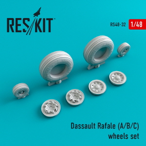 [사전 예약] RS48-0032 1/48 Rafale (A,B,C) (weighted) wheels set (1/48)