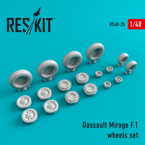 [사전 예약] RS48-0035 1/48 Mirage F.1 wheels set (1/48)