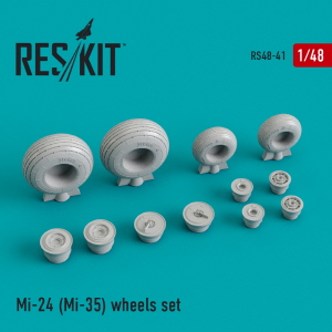 [사전 예약] RS48-0041 1/48 Mi-24/Mi-35 wheels set (1/48)