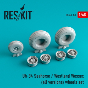 [사전 예약] RS48-0043 1/48 Uh-34 Seahorse/Westland Wessex (all versions) wheels set (1/48)