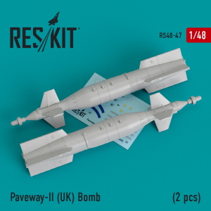 RS48-0047 1/48 Paveway-II (UK) bombs (2 pcs) (Tornado, Eurofighter,Buccaneer, Harrier) (1/48)