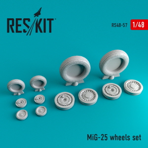 RS48-0057 1/48 MiG-25 (weighted) wheels set (1/48)