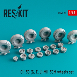 RS48-0063 1/48 CH-53 (G,E,J)/MH-53M wheels set (1/48)