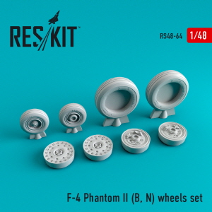RS48-0064 1/48 F-4 (B,N) \"Phantom II\" wheels set (1/48)