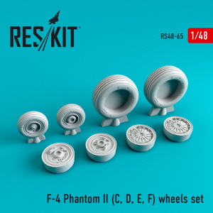 RS48-0065 1/48 F-4 (C,D,E,F) \"Phantom II\" wheels set (1/48)