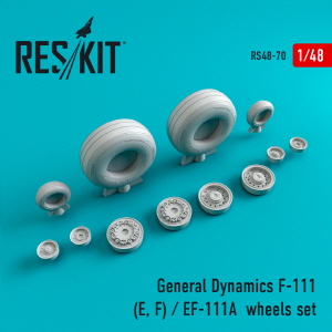 RS48-0070 1/48 F-111 (E,F)/EF-111A wheels set (weighted) (1/48)