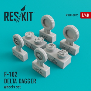 RS48-0073 1/48 F-102 \"Delta Dagger\" wheels set (1/48)