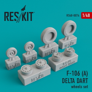 RS48-0074 1/48 F-106А \"Delta Dart\" wheels set (1/48)