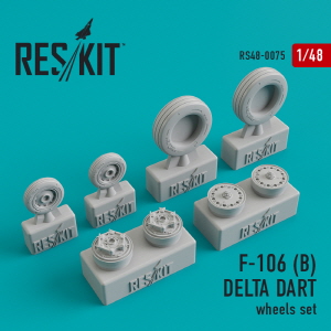 RS48-0075 1/48 F-106B \"Delta Dart\" wheels set (1/48)