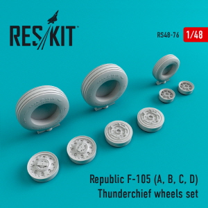 [사전 예약] RS48-0076 1/48 F-105 (A,B,C,D) "Thunderchief" wheels set (1/48)