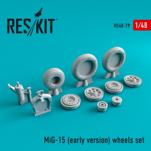 RS48-0079 1/48 MiG-15 (early version) wheels set (1/48)