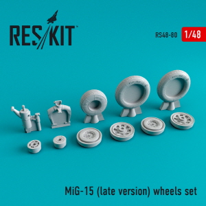 [사전 예약] RS48-0080 1/48 MiG-15 (late version) wheels set (1/48)