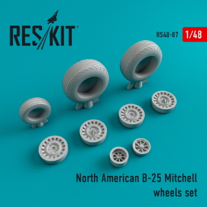RS48-0087 1/48 B-25 Mitchell wheels set (1/48)