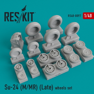 RS48-0097 1/48 Su-24 (M,MR) late version wheels set (1/48)