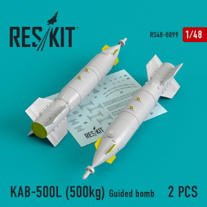 [사전 예약] RS48-0099 1/48 KAB-500L (500kg) Guided bombs (2 pcs) (1/48)