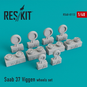 [사전 예약] RS48-0113 1/48 Saab 37 \"Viggen\" wheels set (1/48)