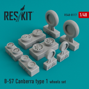 RS48-0117 1/48 B-57 Canberra type 1 wheels set (1/48)