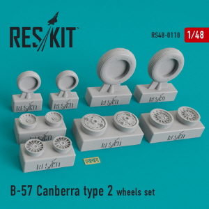 RS48-0118 1/48 B-57 Canberra type 2 wheels set (1/48)
