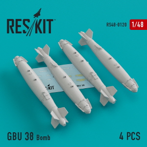 RS48-0120 1/48 GBU-38 bombs (4 pcs) (A-10, F-16, F-15,F-22, F-35) (1/48)