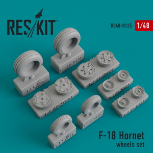 RS48-0125 1/48 F/A-18 \"Hornet\" wheels set (1/48)