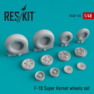 RS48-0126 1/48 F/A-18 \"Super Hornet\" wheels set (1/48)