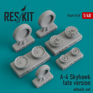 RS48-0130 1/48 A-4 \"Skyhawk\" late version wheels set (1/48)