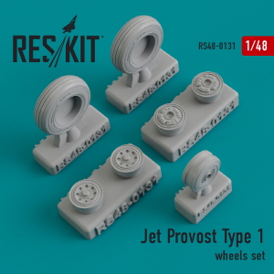 RS48-0131 1/48 Jet Provost type 1 wheels set (weighted) (1/48)