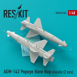 [사전 예약] RS48-0146 1/48 AGM-142 Popeye Have Nap missiles (2 pcs) (F-4, F-15, F-16, F-111) (1/48)