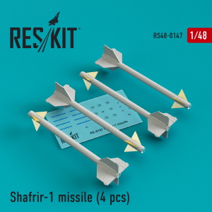 [사전 예약] RS48-0147 1/48 Shafrir-1 missiles (4 pcs) (Mirage 3C, Mirage 3CJ, Vautour II) (1/48)