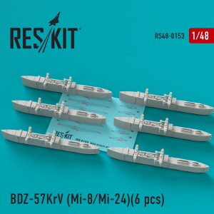 RS48-0153 1/48 BD3-57KrV Racks (6 pcs) (Mi-8/Mi-24) (1/48)