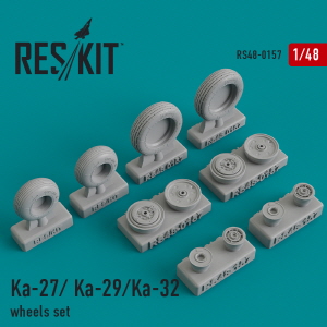 [사전 예약] RS48-0157 1/48 Ka-27/Ka-29/Ka-32 wheels set (1/48)