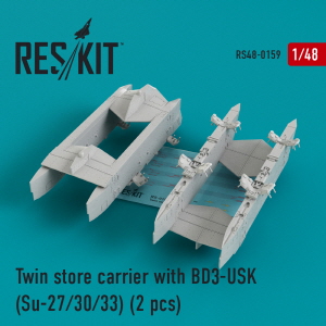 RS48-0159 1/48 Twin store carrier with BD3-USK (Su-27/30/33) (2 pcs) (1/48)