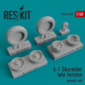 RS48-0165 1/48 A-1 \"Skyraider\" (late version) wheels set (1/48)