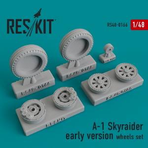RS48-0166 1/48 A-1 \"Skyraider\" (early version) wheels set (1/48)