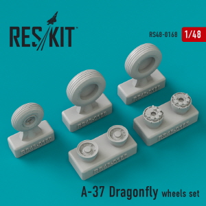[사전 예약] RS48-0168 1/48 A-37 \"Dragonfly\" wheels set (1/48)